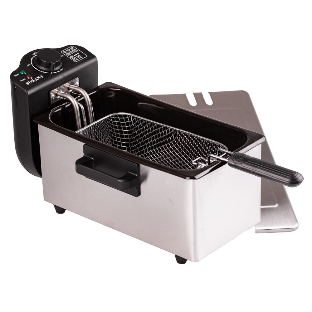 Фритюрниця професійна Sokany WJ800 на 3.5 літра, 2000 Вт, 2000 Вт Коломия - фото 1