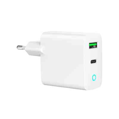 Зарядное устройство Gembird 1xUSB-A + 1 Type-C (PD20Вт + QC3.0 18Вт) white (TA-UC-PDQC20L-W-01) Винница