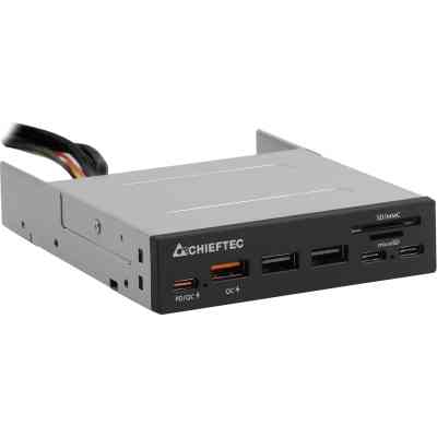 Считыватель флеш-карт Chieftec 3.5" 2xUSB3.2/2xType-C/1xPD3.0/1xQC3.0 USB (CRD-908H) Винница