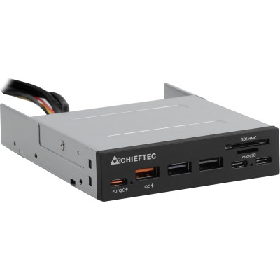 Считыватель флеш-карт Chieftec 3.5" 2xUSB3.2/2xType-C/1xPD3.0/1xQC3.0 USB (CRD-908H) Винница - изображение 1