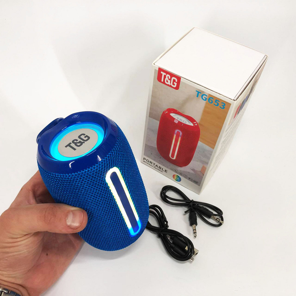 Колонка на акумуляторі зі світломузикою TG653, Bluetooth колонка з динамічним підсвічуванням XM-61 Львів - фото 11