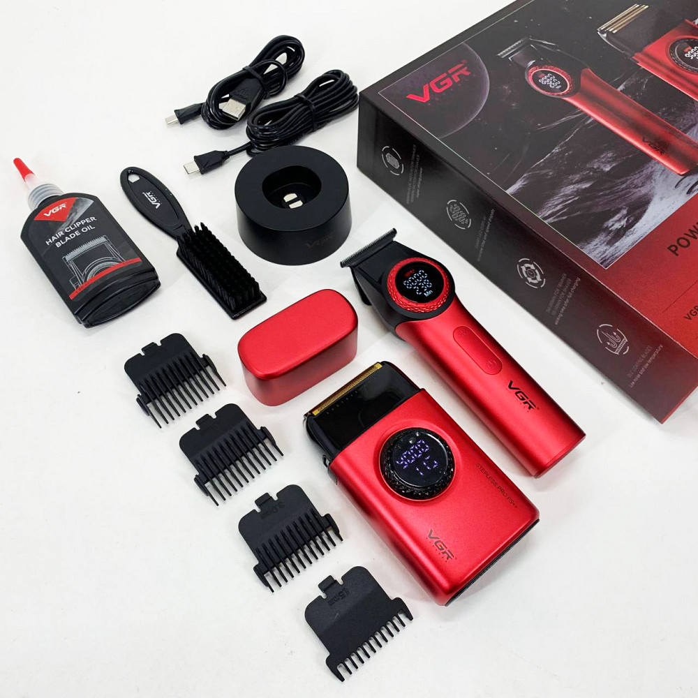 Акумуляторна машинка-тример для стрижки волосся VGR, Електромашинка для стрижки Тример скронь BV-76 Івано-Франківськ - фото 5