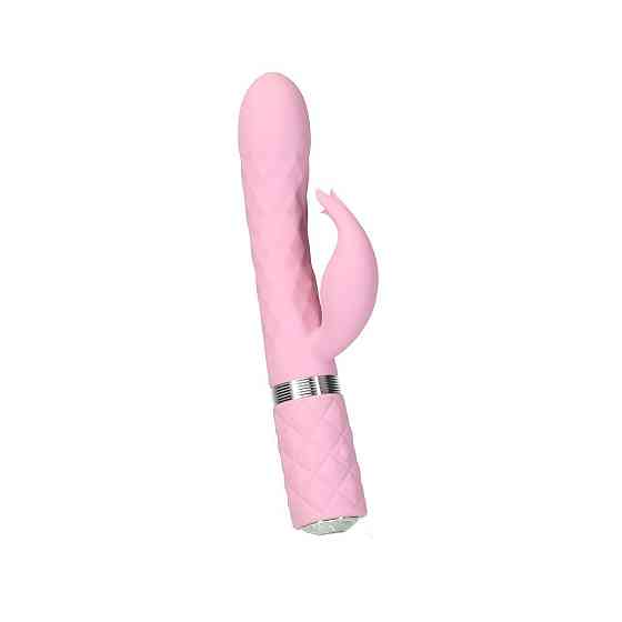 Роскошный кролик с ротацией и вибрацией Pillow Talk Lively, Pink, кристалл Сваровски, тройной отрост Sex Aura Киев