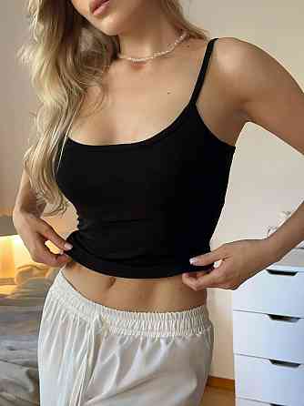 Жіноча базова повсякденна майка на брителях в стилі sk!ms  віскоза Одеса