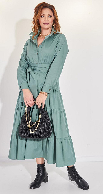 Коттоновое платье с оборками (44) Киев - изображение 5