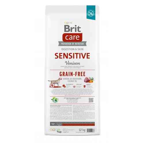 Корм сухий Brit Care Dog Grain-free Sensitive для собак із чутливим травленням беззерновий з олениною 12 кг Київ