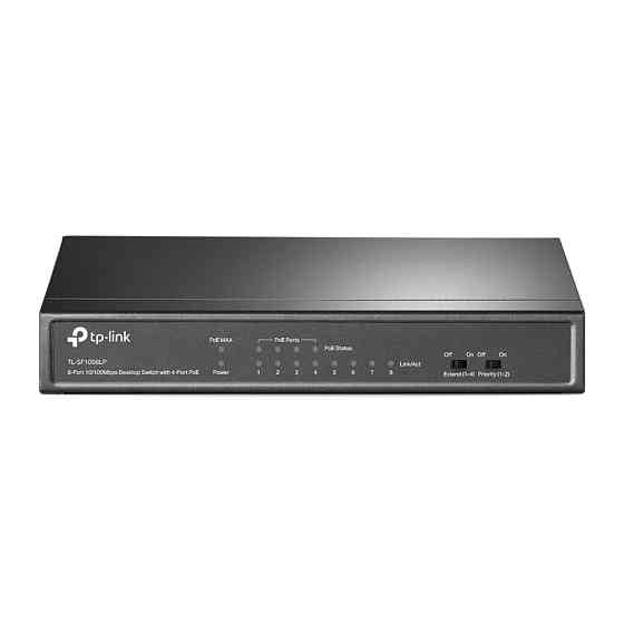 PoE-комутатор TP-Link TL-SF1008LP 8-портовий з 4 PoE-портами некерований Киев