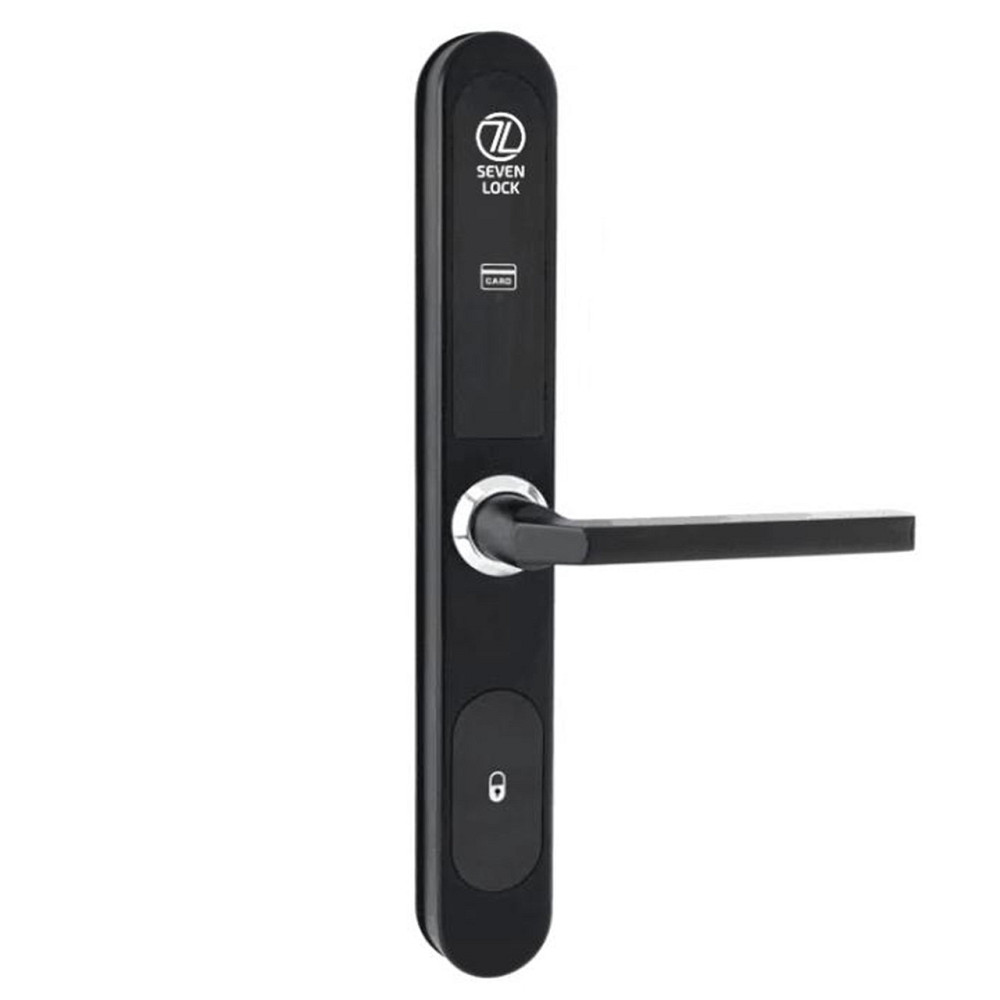 Электронный RFID замок для офисов SEVEN LOCK SL-7737S black ID EM Киев - изображение 1