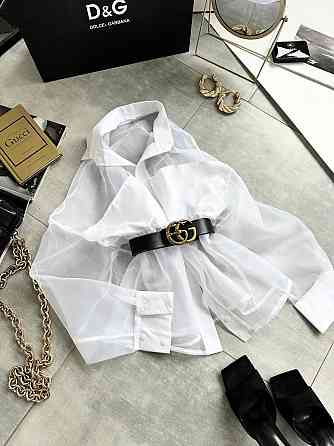 Женская стильная блуза из полупрозрачной органзы Одесса