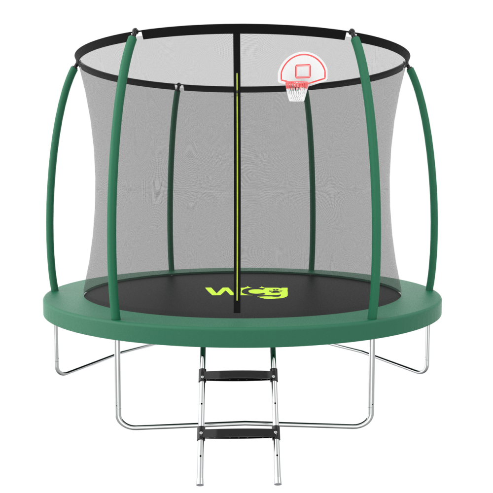 Батут WCG 305 см із внутрішньою захисною сіткою та LED підсвіткою 10FT (W-1003) Київ - фото 2