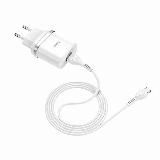Мережевий зарядний пристрій HOCO C12Q Smart QC3.0 charger set, колір білий 6931474716309 Одеса