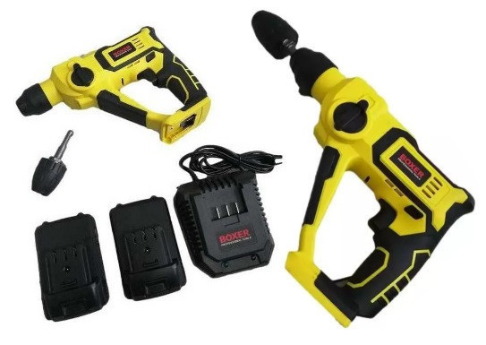 SR-145 Аккумуляторный перфоратор SDS+ 20,4 В с мягкой ручкой, 2 аккумулятора, кейс, 6 сверл, 4 биты Одесса - изображение 1