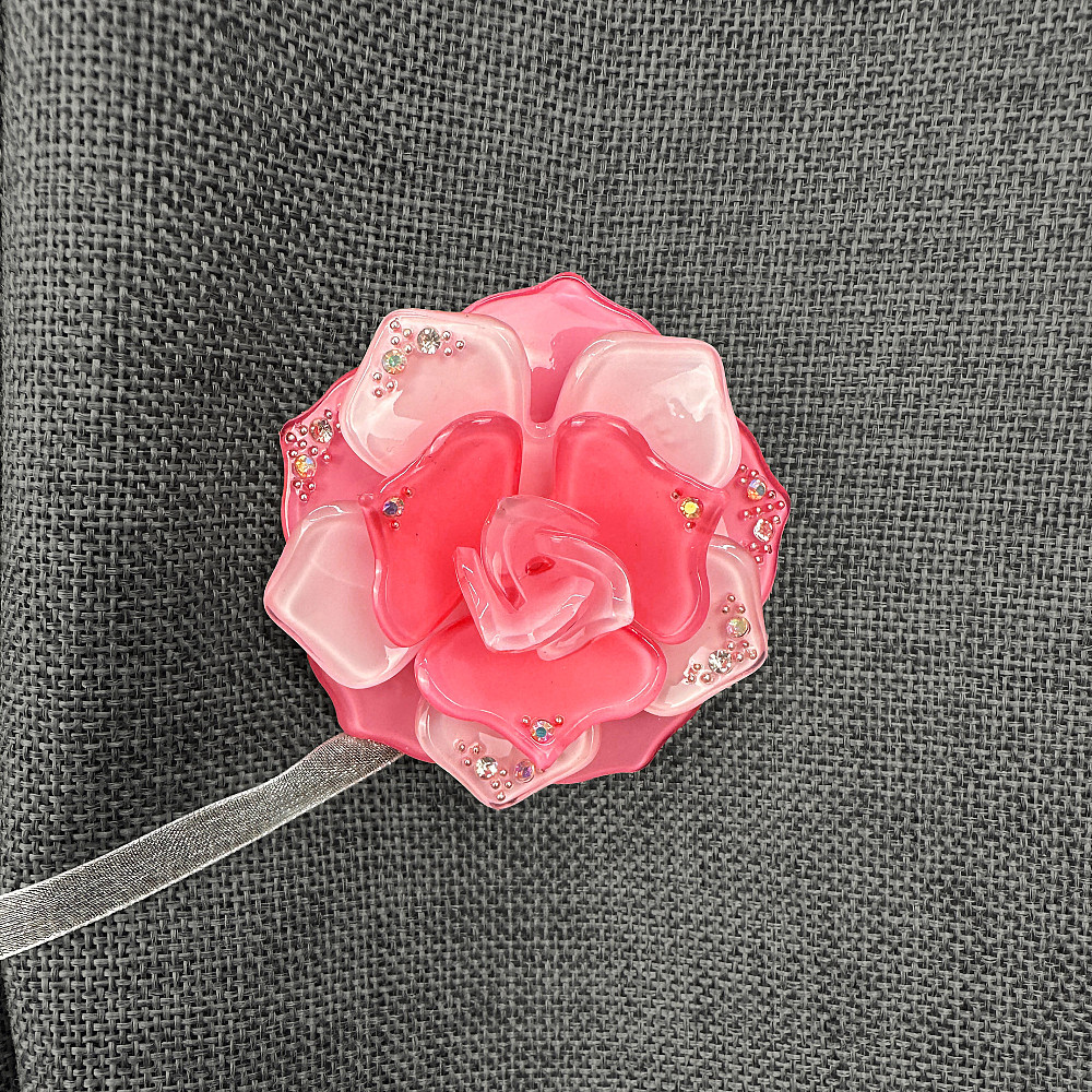 Магниты для штор и гардин Камелия набор 2 шт Розовый (81-311) Киев - изображение 3