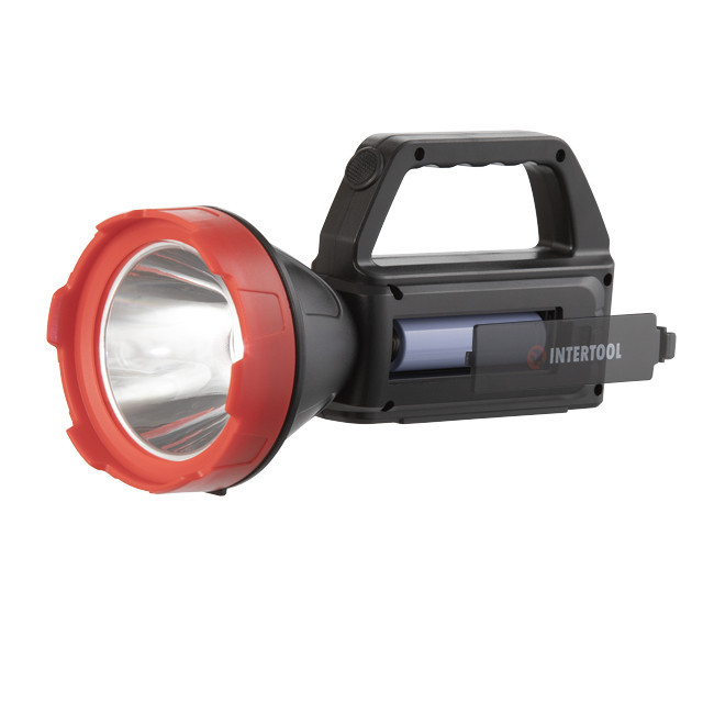 Фонарь аккумуляторный 1 LED + 1 COB, power bank, индикатор заряда, солнечная панель INTERTOOL LB-0107 Киев - изображение 8