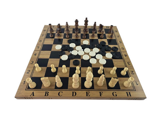 Шахи та нарди та шашки 3 в 1 набір Київ - фото 1