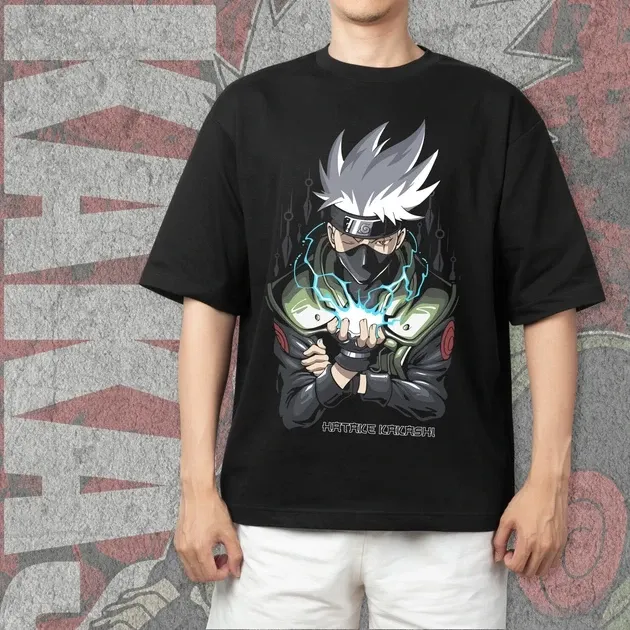 Футболка мужская с принтом Наруто Какаші Хатаге Размер 48 Anime0081 Днепр - изображение 3