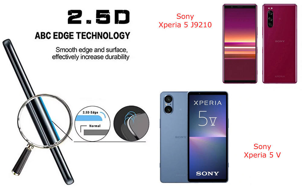 Захисне скло ArmorGlass для Sony Xperia 5 J9210, Xperia 5 V – стійке до подряпин та ударів Київ - фото 2