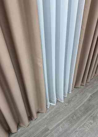 Шторна тканина блекаут, колекція "Midnight" колір світле какао 1824ш Київ