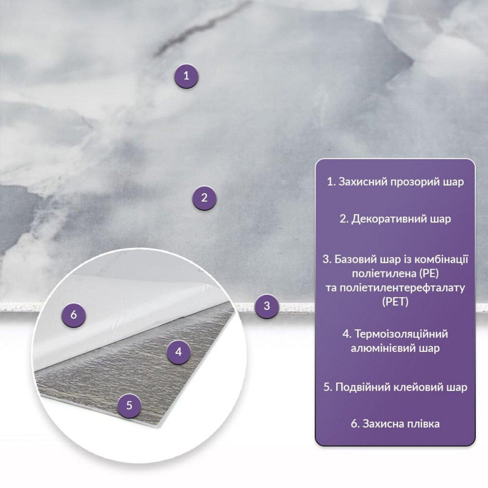 Самоклеюча стінова PET плитка 600х300х2мм SW-00002318 Київ - фото 2