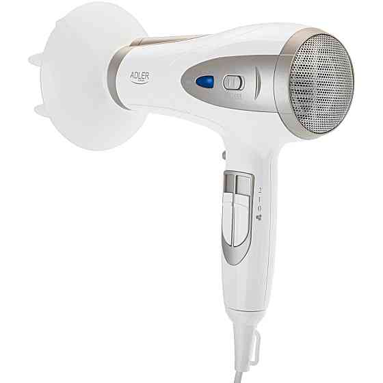 Фен Adler AD 2248 white champagne 2200Вт/ 2 швидкості/ хол.обдув/ темп.режимів-3/ іонізація/ дифузор Вінниця