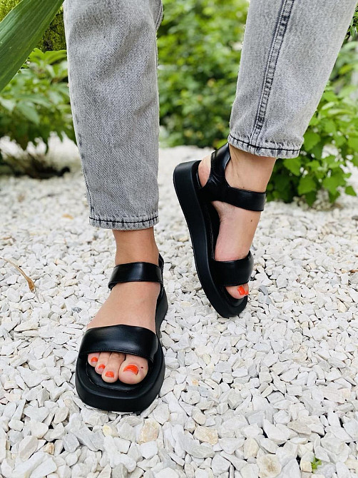 ARLEN Босоніжки жіночі ARLEN Бос-06 чорні (літо, шкіра натуральна) (4379) Коломыя - изображение 8