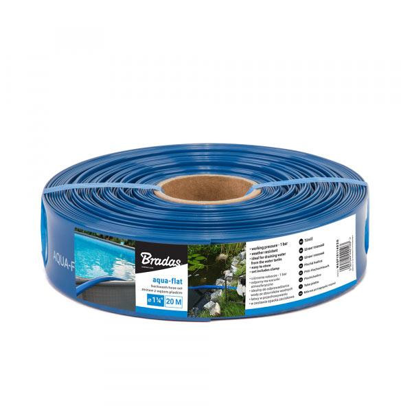 Шланг плаский AQUA-FLAT, PE/EVA, у комплекті з хомутом W.P.1, 1 1/4", 30м, WAQF1B114030 Київ - фото 1