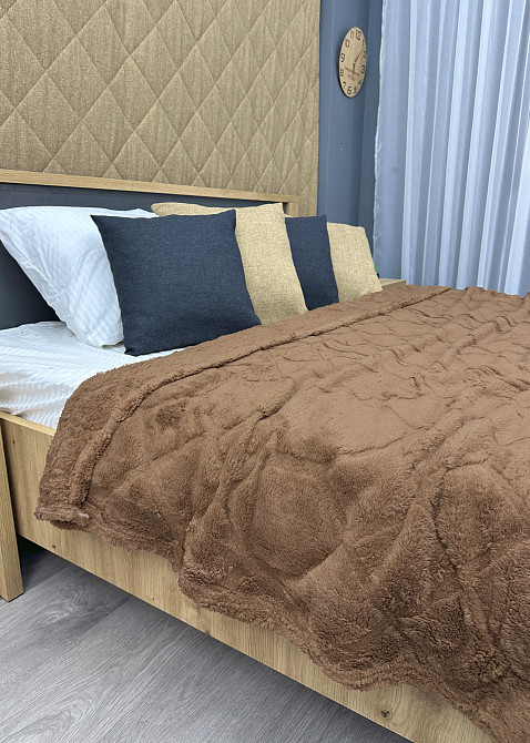 Плед-покривало Ромб 200х230 см (+-5см) Коричневий (87-258) Київ - фото 7