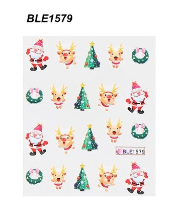 Новогодние наклейки на ногти Киев - изображение 1