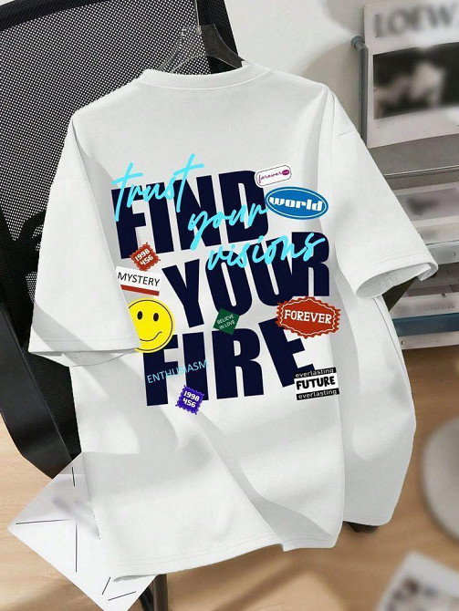 Футболка женская с принтом  46 Белая 2664083357 Днепр - изображение 1