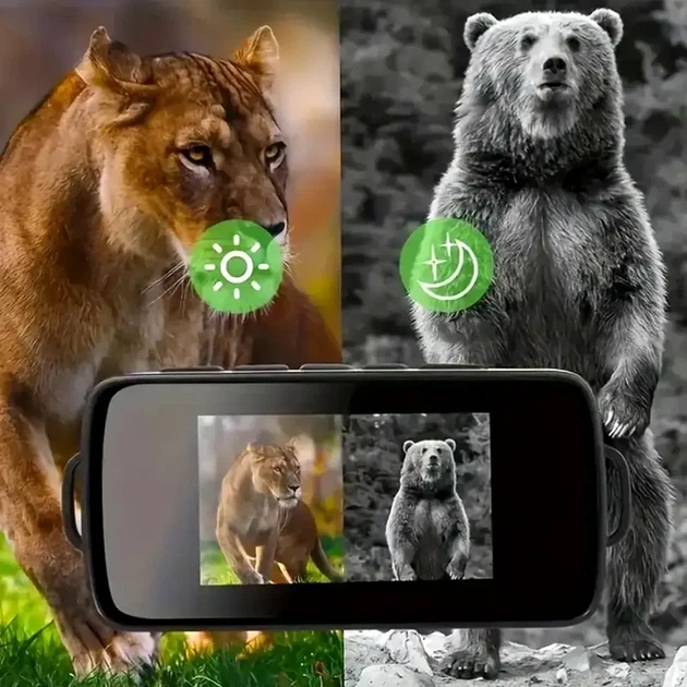 Монокуляр нічного бачення Ermenrich NS100 2.0 версія (до 300 м) Чорний Вінниця - фото 7