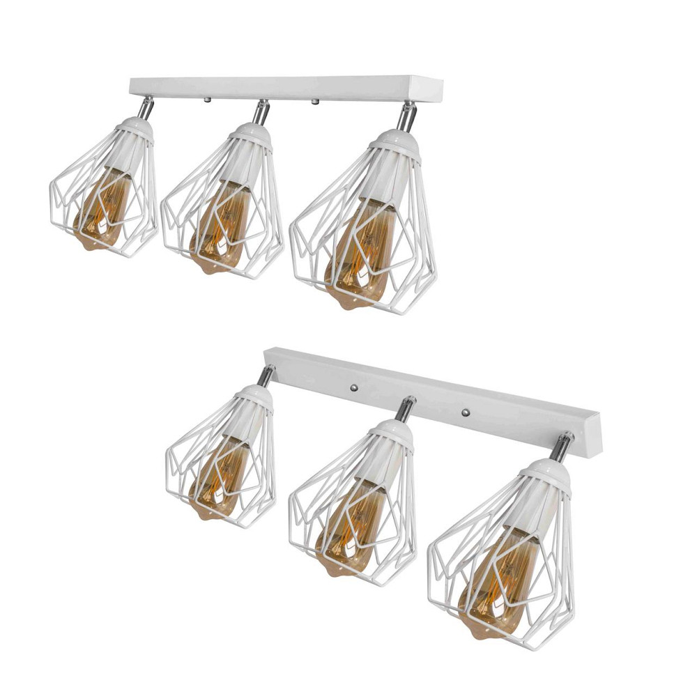 Стельовий поворотний світильник лофт Е27-3 Milan NL 5381-3 W Київ - фото 1