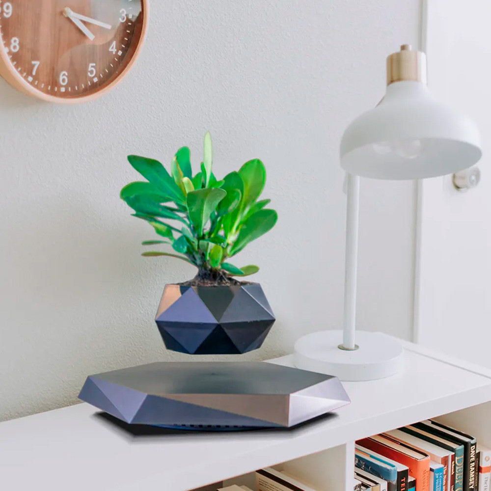 Магнітний левітаційний горщик для рослин HCNT Magnetic Levitating Pot M10-PZ1 Black Київ - фото 4