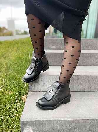 Injers Женские ботинки INJERS черные натуральная кожа зима высота 13 см (3885) 38р 40р Коломия