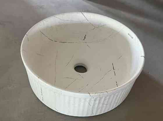 Раковина накладна Mixxus Premium WAVE-0102 MARBLE 370х370х130mm   ( MP6528 ) 31397 Харьков