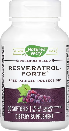 Ресвератрол Nature's Way Resveratol-Forte 175 мг 60 капс Киев - изображение 1