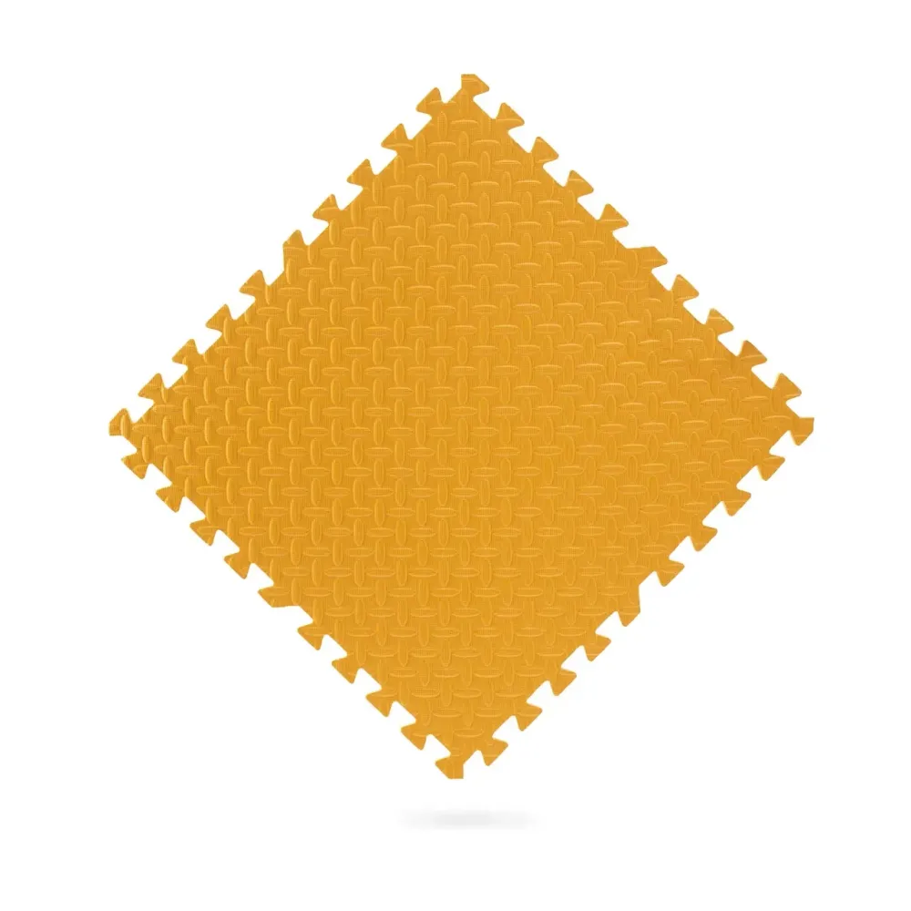 Мат-пазл товщиною 1 см розмір 60х60см 6 частин EVA помаранчевий Спортивні мати Київ - фото 3