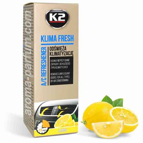 Освіжувач кондиціонера K2 Klima Fresh Lemon "Лимон" 150 мл Ковель