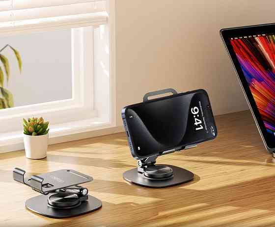 Универсальная поворотная подставка для телефона XO C151 Black (7109740) Киев