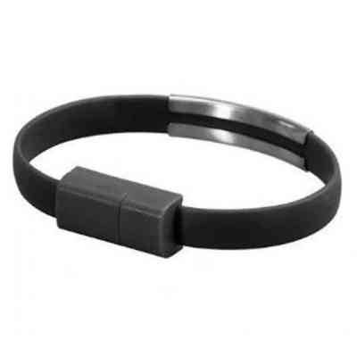 Дата кабель USB 2.0 AM to Micro 5P 0.2m браслет black Extradigital (KBU1783) Вінниця