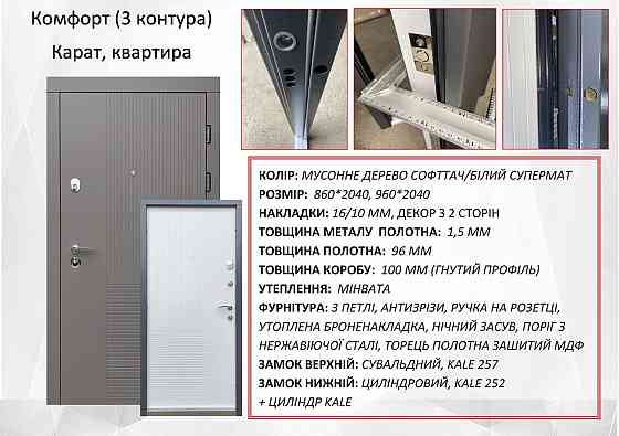Двери квартирные Redfort, модель Карат , комплектация Комфорт 960 Киев