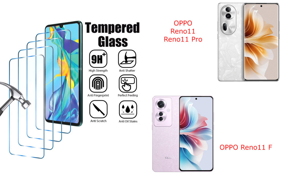 Защитное стекло ArmorGlass для OPPO Reno11, Reno11 F, Reno11 Pro – устойчивое к царапинам и ударам Киев - изображение 1