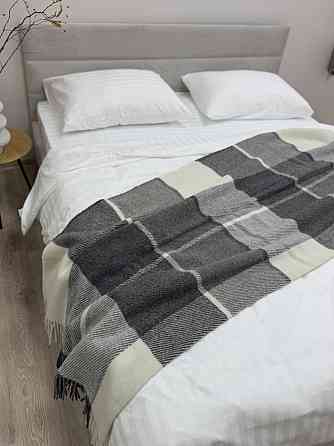 Vladi Плед Vladi 170x210 см вовняний 70% сірий Нова Зеландія 01/Liam Коломыя