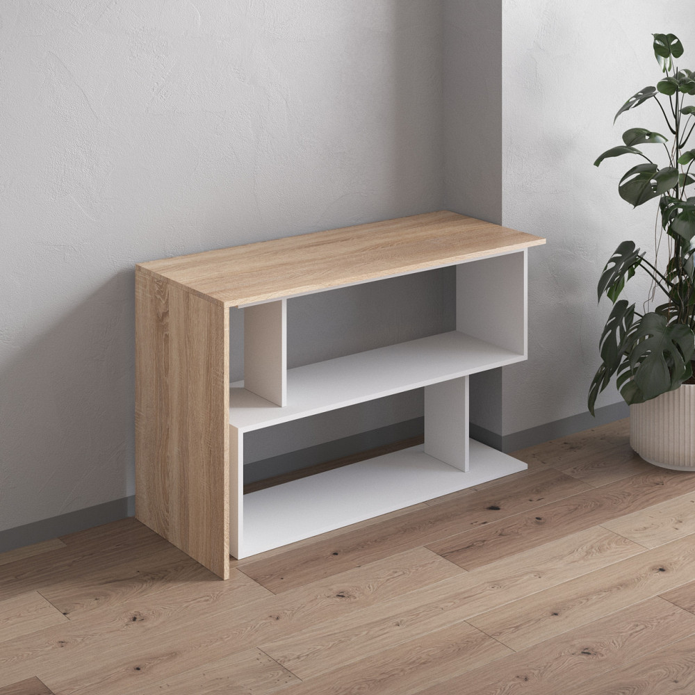 Cтол компьютерный VAYS поворотный письменный cтол трансформер M-41 Дуб Сонома-Белый Львов - изображение 3