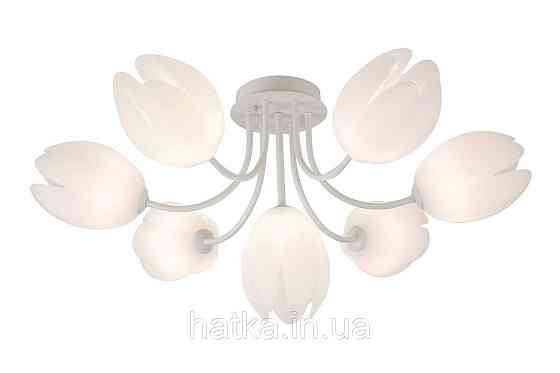 Люстра стельова у вітальню VALESO G 93961/6+1 біла Київ