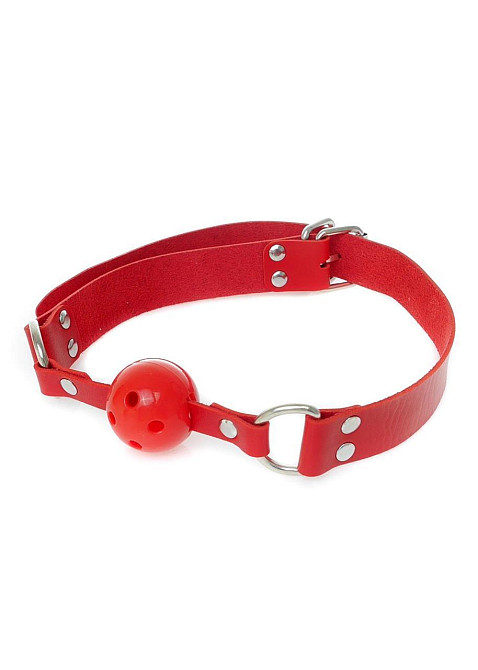 Кляп червоного кольору Knebel-Ball Gag - Fetish Boss Series Sex Aura Київ - фото 7