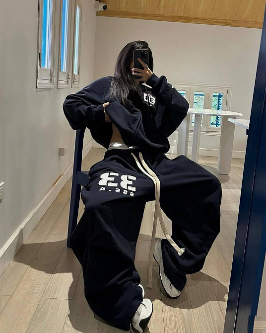 Женский теплый оверсайз костюм двойка трехнить на флисе Одесса - изображение 2