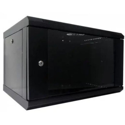 Шафа настінна Hypernet 6U 19" 600x500 (WMNC-500-6U-FLAT-BLACK) Вінниця - фото 1