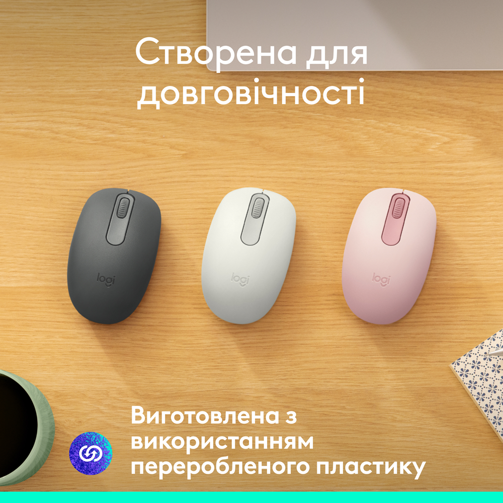 Миша Logitech M196 Bluetooth Graphite (L910-007459) (7031695) Киев - изображение 7