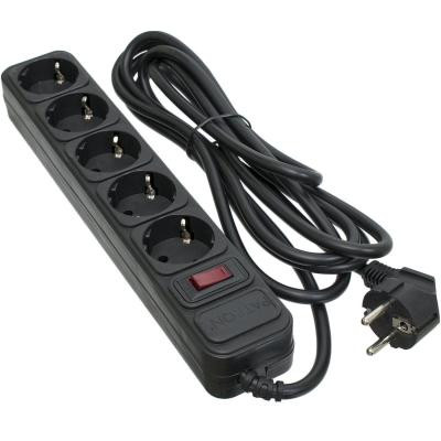 Сетевой фильтр питания Patron 3.0 m3*1.5mm2 (SP-1653) 5 розеток BLACK (EXT-PN-SP-1653) Винница - изображение 1
