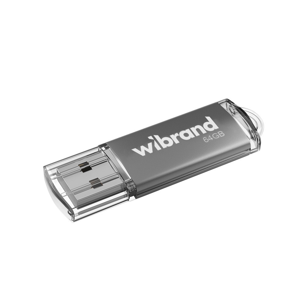 Флеш-накопичувач Wibrand USB 2.0 Cougar 64Gb Silver Київ - фото 1